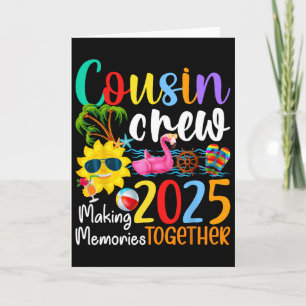 Cousin Crew 2025 Sommerferien Strand Familientrip Karte