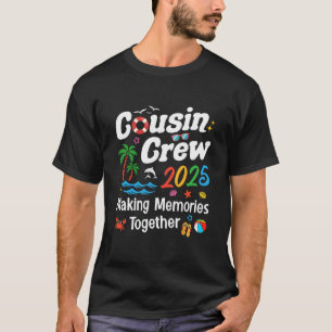 Cousin Crew 2025 Sommerferien Strand Familienurlau T-Shirt