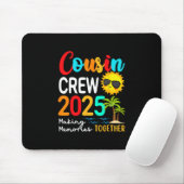 Cousin Crew 2025 Sommerferien Strand passende Fa Mousepad (Mit Mouse)