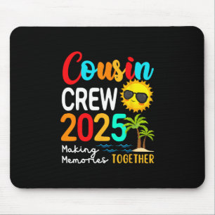 Cousin Crew 2025 Sommerferien Strand passende Fa Mousepad