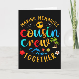 Cousin Crew 2025 Sommerferien Strandfamilienreise Karte
