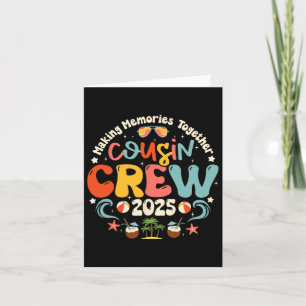Cousin Crew 2025 Sommerurlaub Strand Familienreise Karte