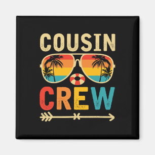 Cousin Crew 2025 Sommerurlaub Strand Familientrip Magnet