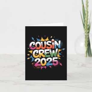 Cousin Crew 2025 Treiber-Wiedersehen für farbenfro Karte