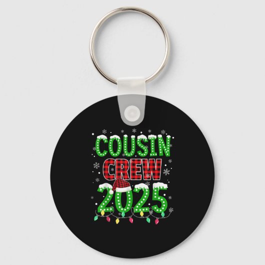 Cousin Crew 2025 Weihnachten Weihnachten Weihnacht Schlüsselanhänger (Vorderseite)