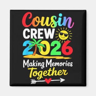 Cousin-Crew 2026 Erinnerungen sammeln Familie pass Magnet
