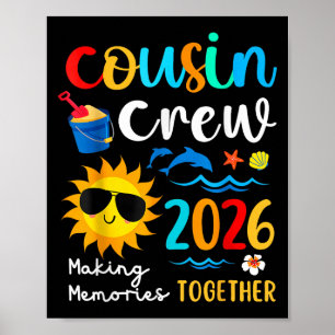 Cousin Crew 2026 Erinnerungen Sommerferien Poster