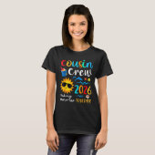 Cousin Crew 2026 Sommerferien Beach Familienausflu T-Shirt (Vorne ganz)