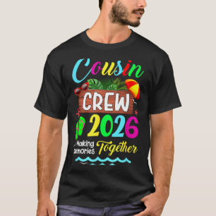 Cousin Crew 2026 Sommerferien Strand Familienreise T-Shirt