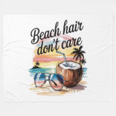 Cousin-Crew 2026 Sommerferien Strand Fleecedecke (Vorderseite (Horizontal))