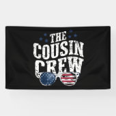 Cousin Crew 4. Juli Patriotic American Family Banner (Horizontal)