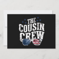 Cousin Crew 4. Juli Patriotic American Family