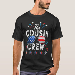 Cousin Crew 4. Juli Patriotic American Family T-Shirt