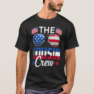 Cousin Crew 4. Juli Patriotic American Family T-Shirt