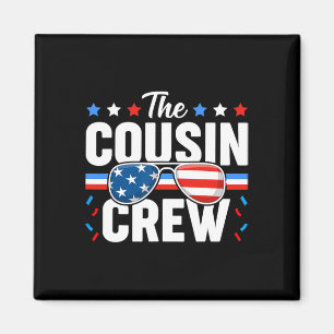 Cousin Crew 4. Juli Patriotische Amerikanerfamilie Magnet