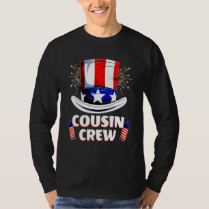 Cousin Crew 4. Juli Patriotische Amerikanerfamilie T-Shirt