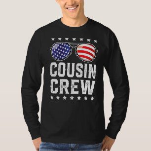 Cousin Crew 4. Juli Patriotische Amerikanerfamilie T-Shirt
