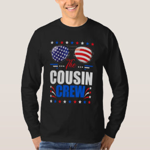 Cousin Crew 4. Juli Patriotische Amerikanerfamilie T-Shirt