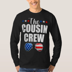 Cousin Crew 4. Juli Patriotische Amerikanerfamilie T-Shirt