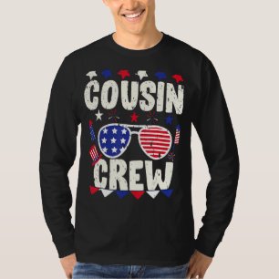 Cousin Crew 4. Juli Patriotische Amerikanerfamilie T-Shirt