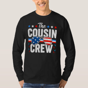 Cousin Crew 4. Juli Patriotische Amerikanerfamilie T-Shirt