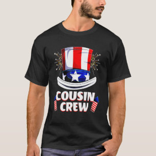 Cousin Crew 4. Juli Patriotische Amerikanerfamilie T-Shirt