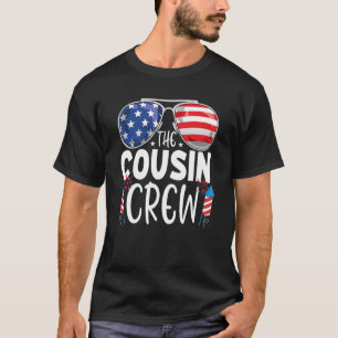 Cousin Crew 4. Juli Patriotische Amerikanerfamilie T-Shirt