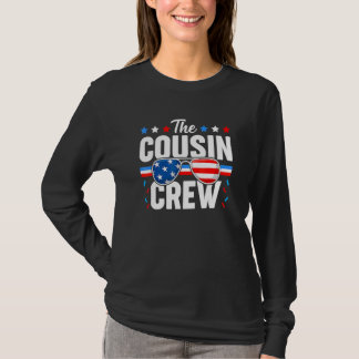 Cousin Crew 4. Juli Patriotische Amerikanerfamilie T-Shirt