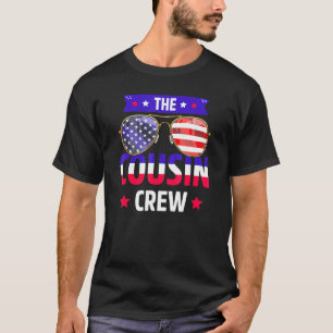 Cousin Crew 4. Juli Patriotische Amerikanerfamilie T-Shirt