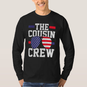Cousin Crew 4. Juli Patriotische amerikanische Fla T-Shirt