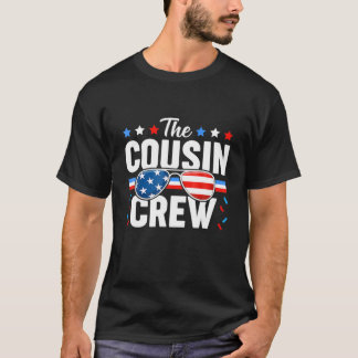 Cousin Crew 4th July Patriotic American Family T-Shirt