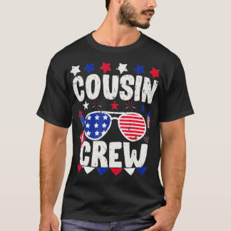 Cousin Crew 4th of July Patriotic American Family T-Shirt