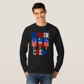 Cousin Crew 4th of July Popsicle Us Flag Patrioti T-Shirt (Vorne ganz)