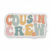 Cousin Crew Aufkleber (Vorderseite)