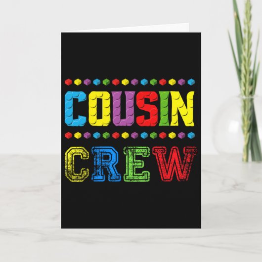 Cousin Crew Bausteine Master Builder Brick T Karte (Vorderseite)
