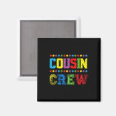 Cousin Crew Bausteine Master Builder Ziegel T Magnet (Vorderseite/Rückseite)