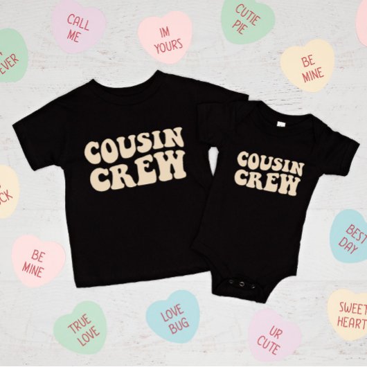 Cousin Crew | Beige Matching Family Baby T-shirt