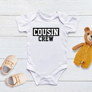 Cousin Crew Black and White Kids Baby T-Shirt Strampler