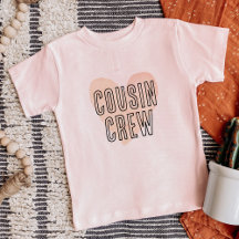 Cousin Crew Blush Heart Matching Family