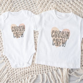 Cousin Crew Blush Heart Matching Family Baby Strampler