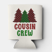 Cousin Crew Buffalo Karierter Weihnachtsbaum Dosenkühler (Rückseite)