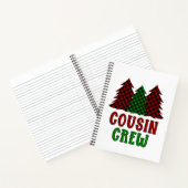 Cousin Crew Buffalo Karierter Weihnachtsbaum Notizblock (Innenseite)
