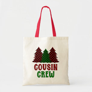 Cousin Crew Buffalo Karierter Weihnachtsbaum Tragetasche