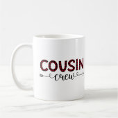 Cousin Crew Buffalo Kariertes Muster Weihnachten Kaffeetasse (Links)