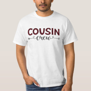 Cousin Crew Buffalo Kariertes Muster Weihnachten T-Shirt