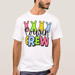 Cousin Crew Bunte Osterhasen T-Shirt