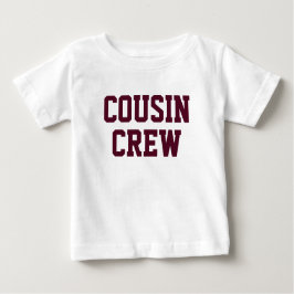 Cousin Crew | Burgundy Matching Kids Baby T-shirt