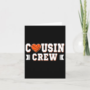 Cousin Crew Bysketbyll Squad Familie Geburtstag By Karte