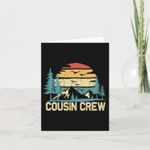 Cousin Crew Camping Freunde Sommerferien Familienu Karte