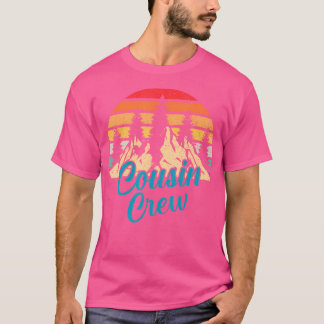 Cousin Crew Camping im Freien Sonnenuntergang Summ T-Shirt